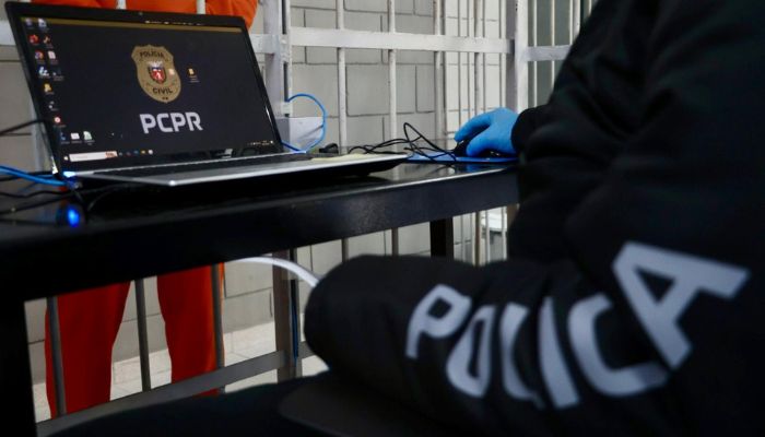  Mutirão coleta material genético de 394 presos na Casa de Custódia de Curitiba